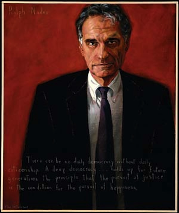 
“There can be no daily democracy without daily citizenship. A deep democracy … holds up for future generations the principle that the pursuit of justice is the condition for the pursuit of happiness.” — Ralph Nader 
